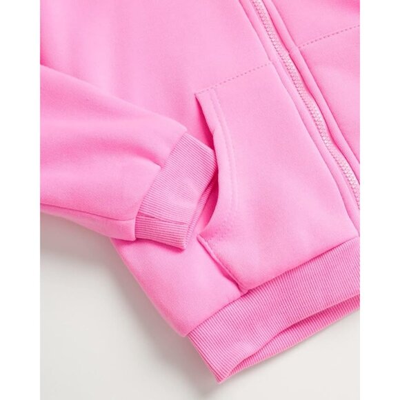 Coney Island Girls' Sweatshirt - Sherpa Lined Flip Sequin Zip Hoodie - Picture 3 of 6